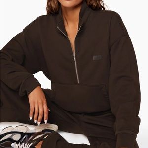 Set Active Half-zip in Espresso (1st version)